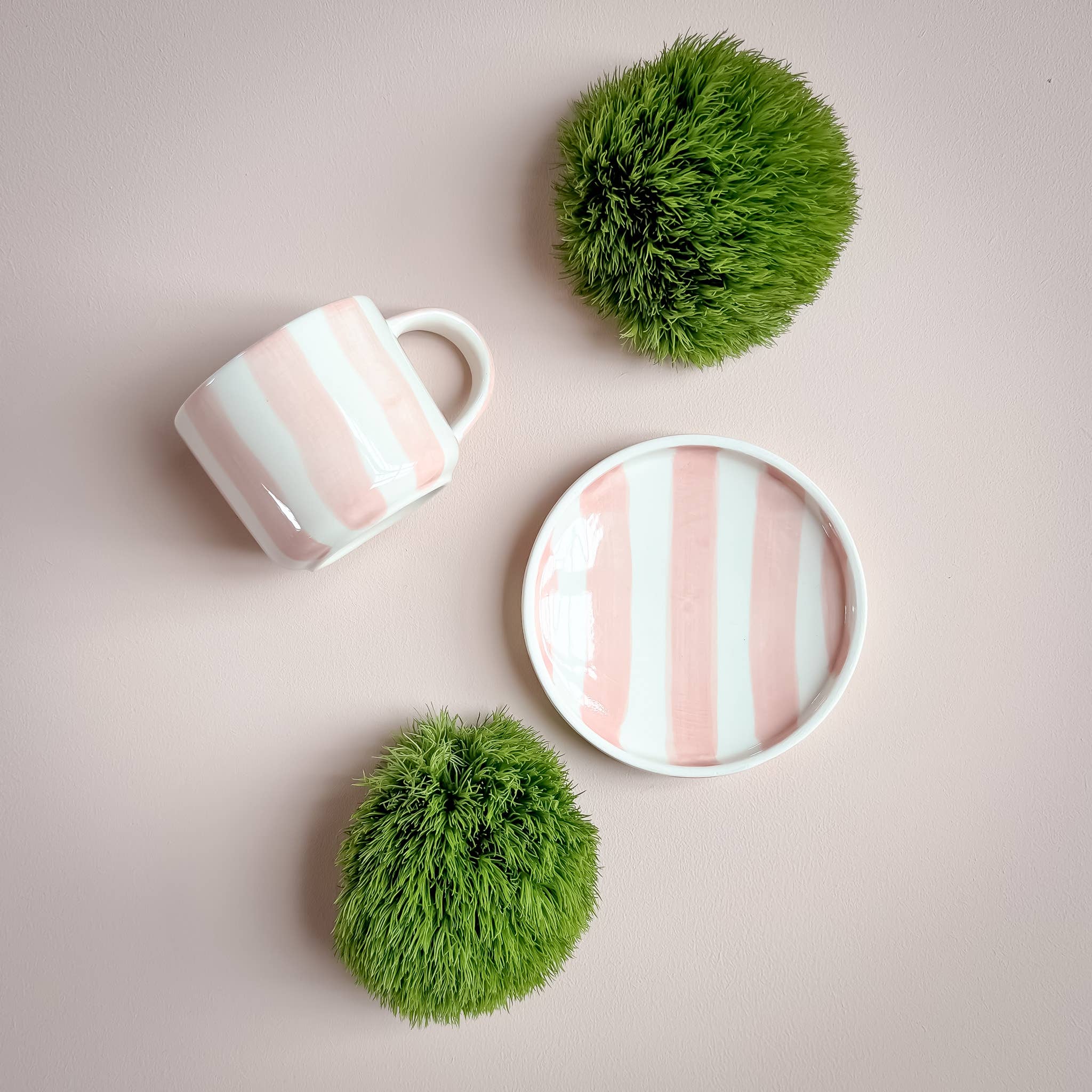 Espresso Stripes Cups - incanto rose (set of 2 - 4 pieces)