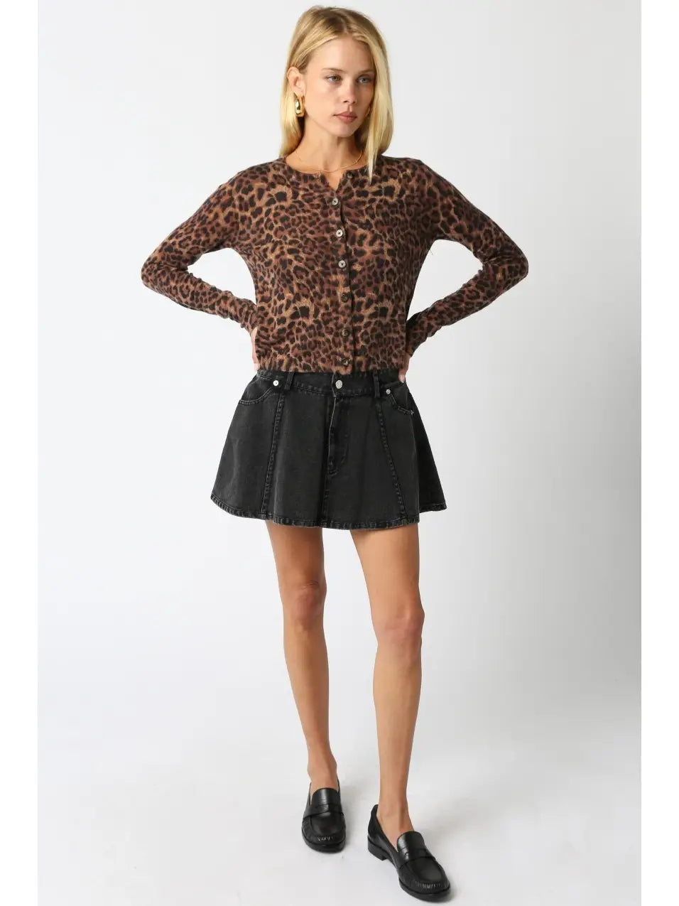 Christine Leopard Cardigan
