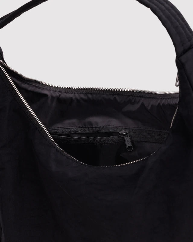 Nylon Shoulder Bag -  Studs