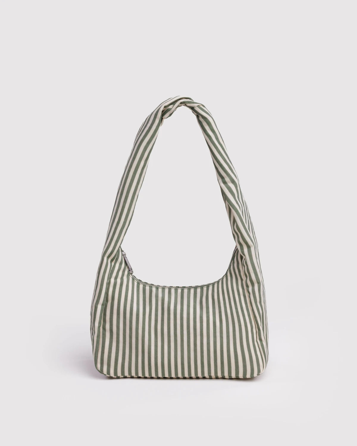 Small Nylon Meringue Bag - Sage Stripe