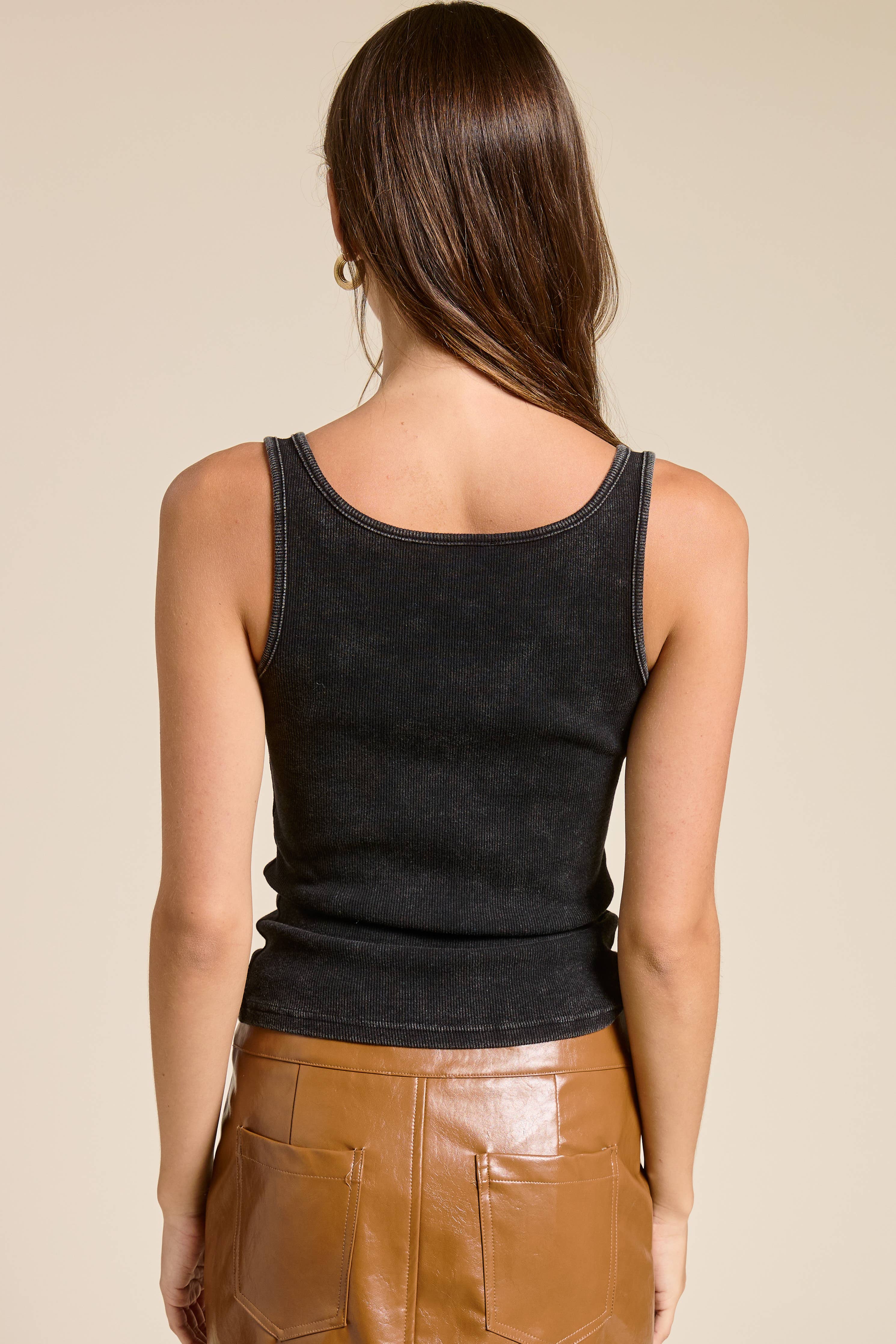 Belt Detail Strap Tank Top