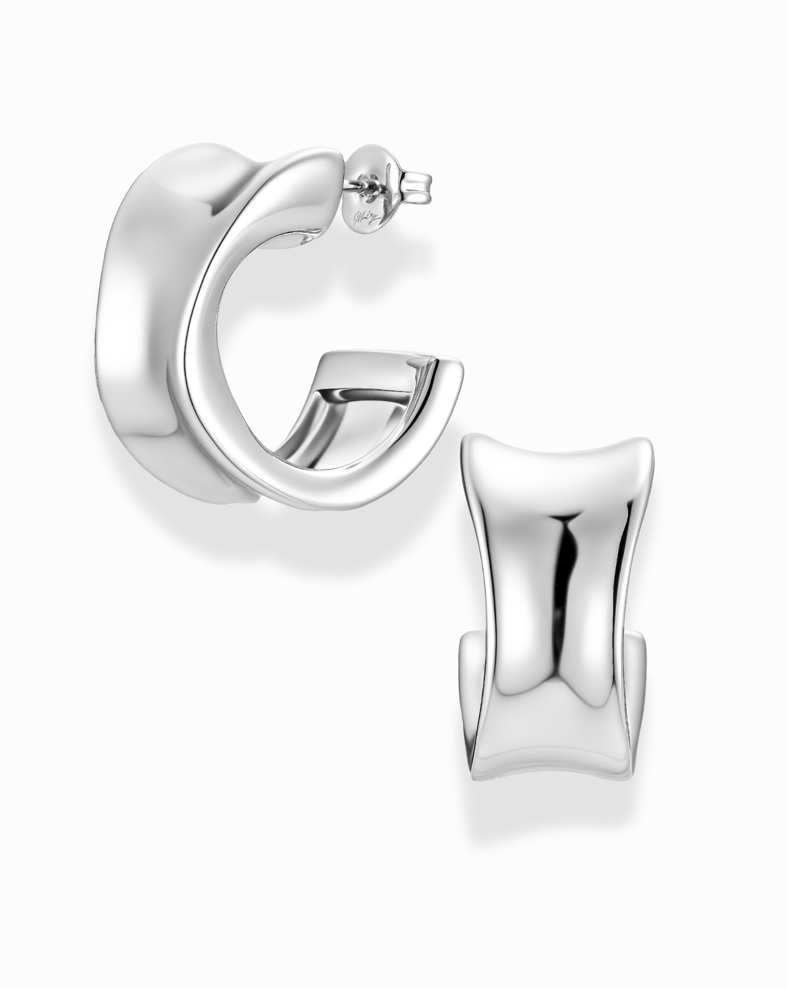 Zara Volume Hoops - Silver