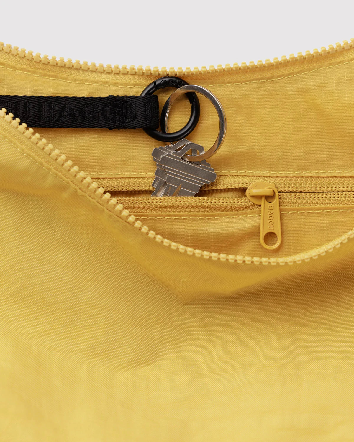 Medium Nylon Crescent Bag -  Sunflower