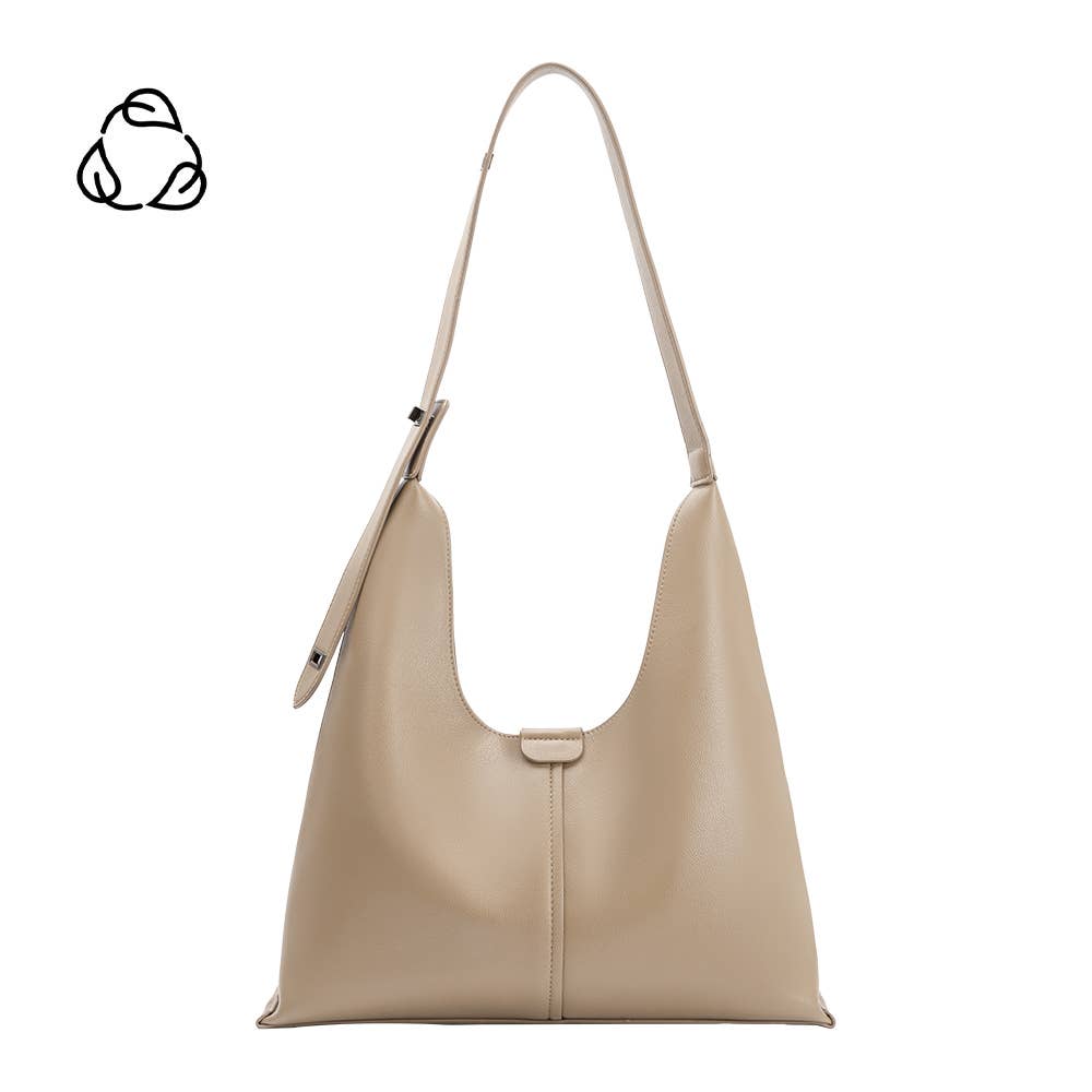 Carmen Beige Recycled Vegan Shoulder Bag