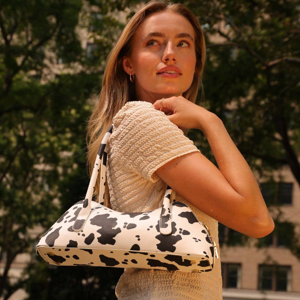 Dakota Cow Recycled Vegan Shoulder Bag