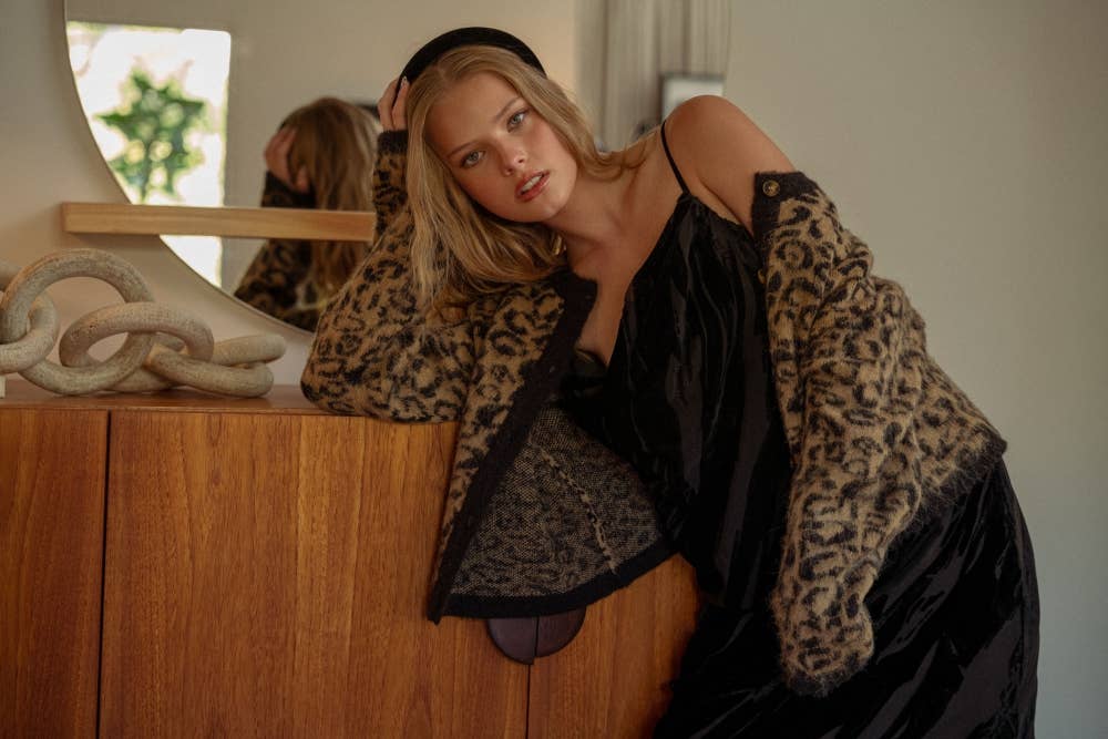 Velvet Textured Maxi Dress