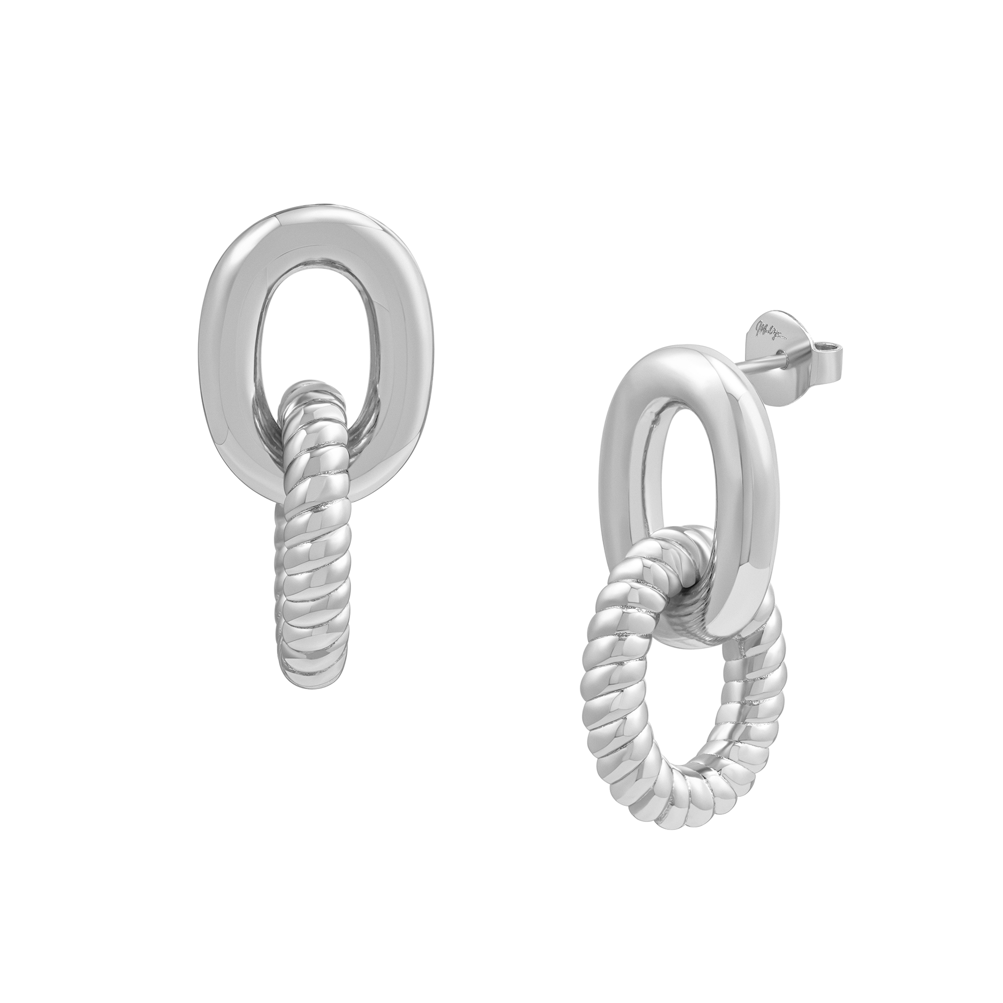 Mod + Jo - Zoe Link Earrings - Silver 