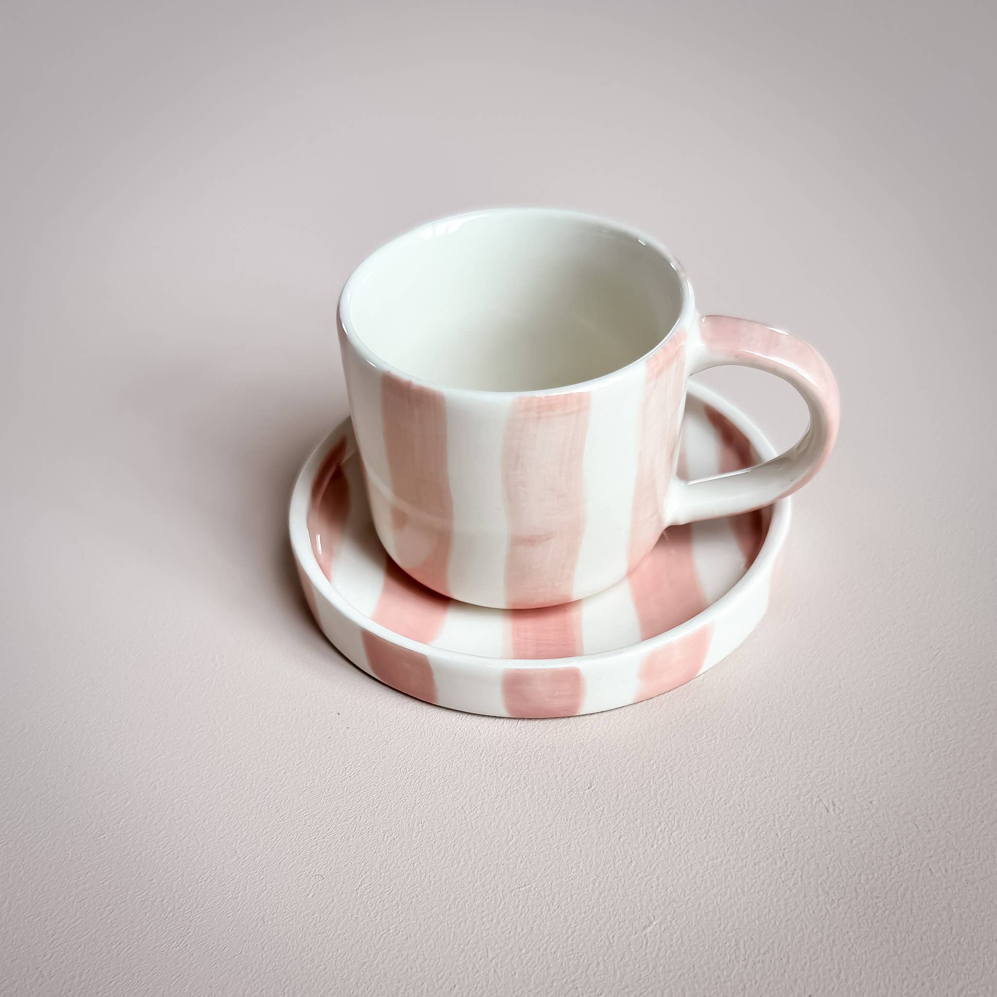 Espresso Stripes Cups - incanto rose (set of 2 - 4 pieces)