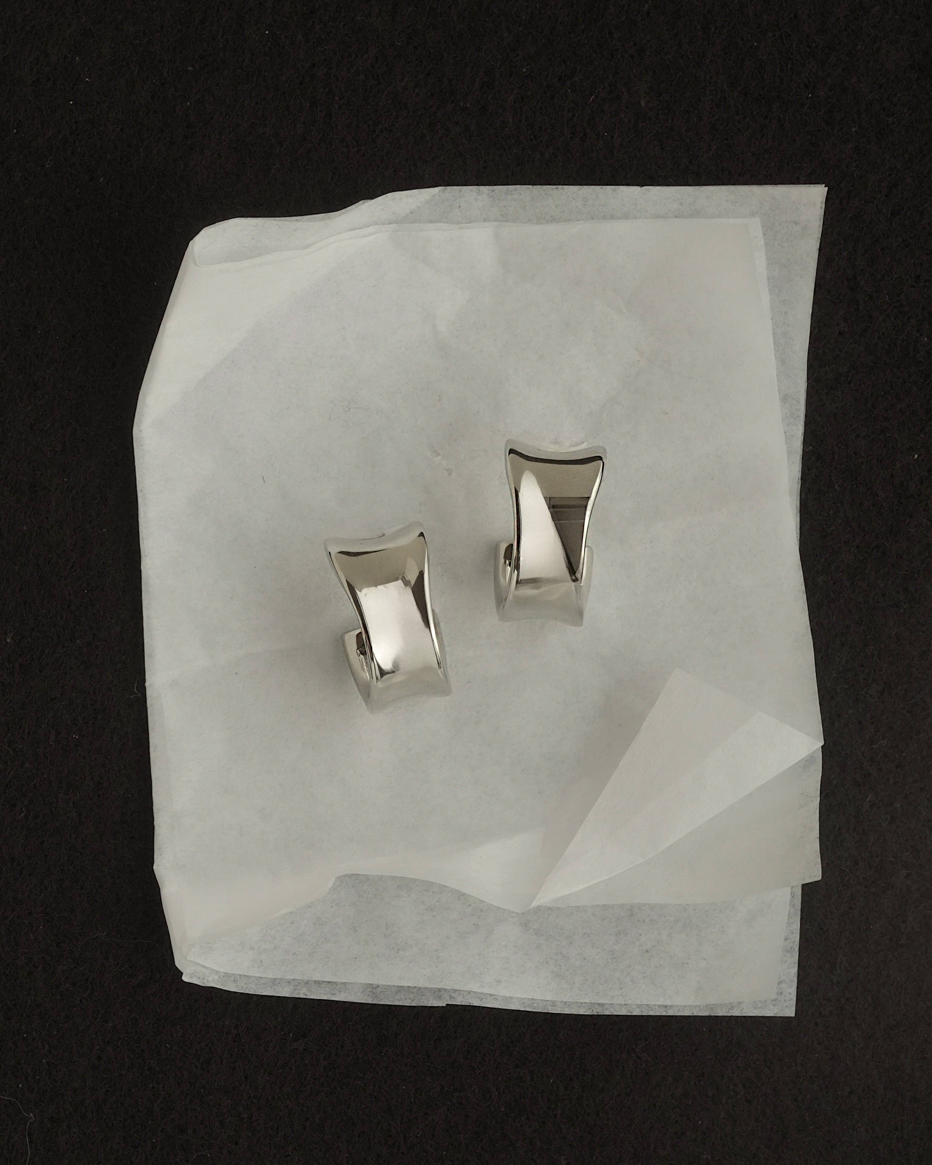 Zara Volume Hoops - Silver
