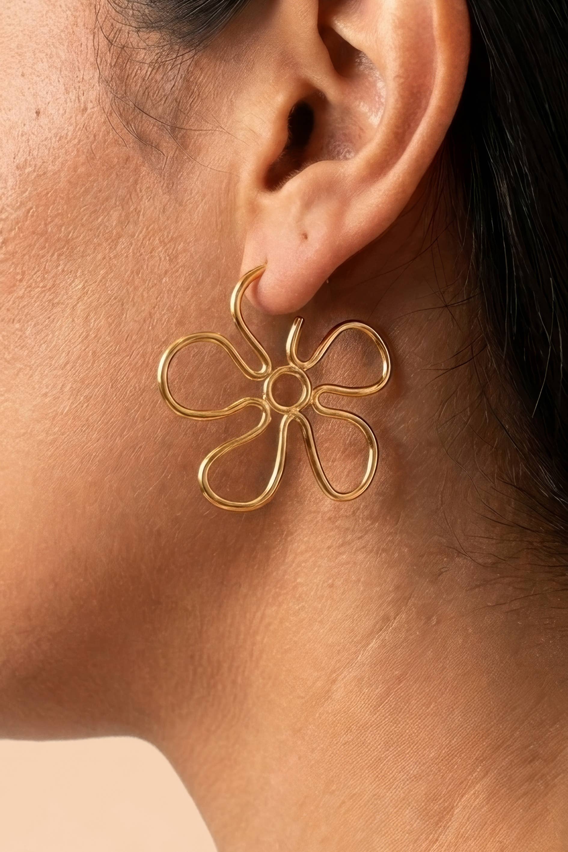 Buttercup Hoops - 18K Gold Plated