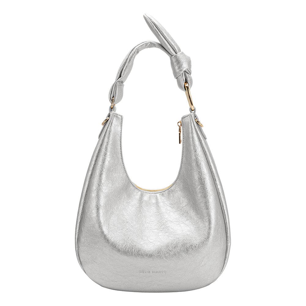 Lilie Silver Recycled Vegan Shoulder Bag