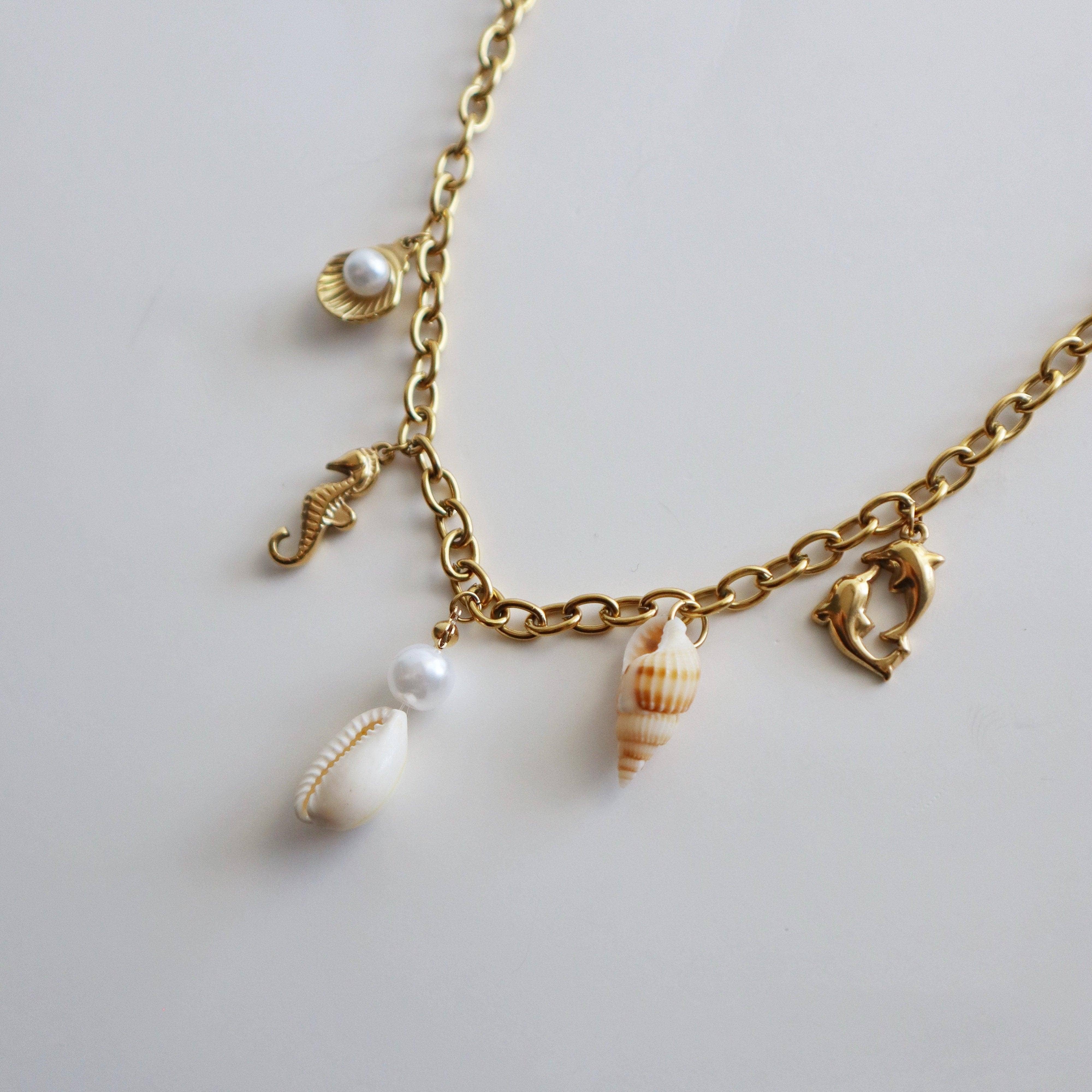 Coastal Beach Charm Necklace