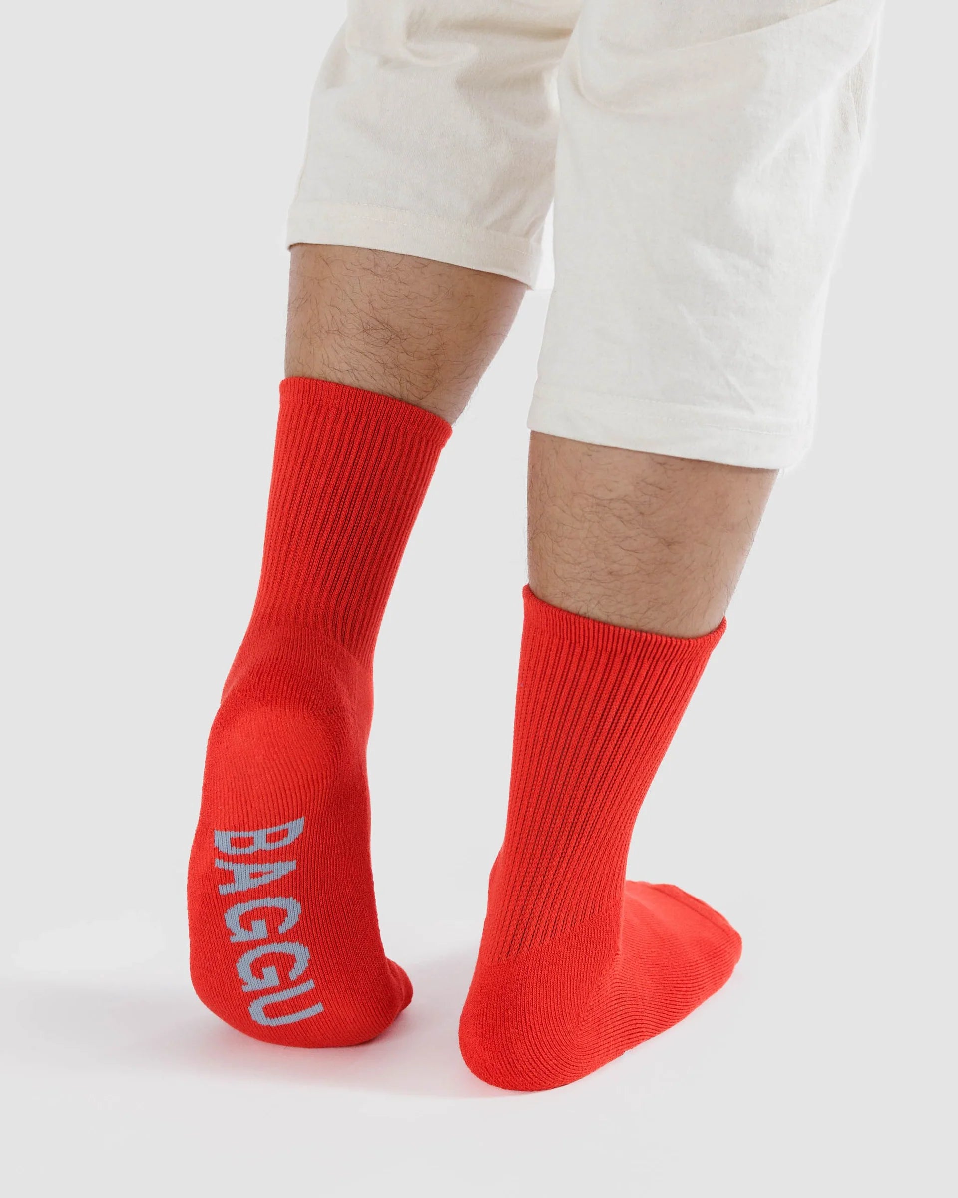 Ribbed Socks - Candy Apple Red