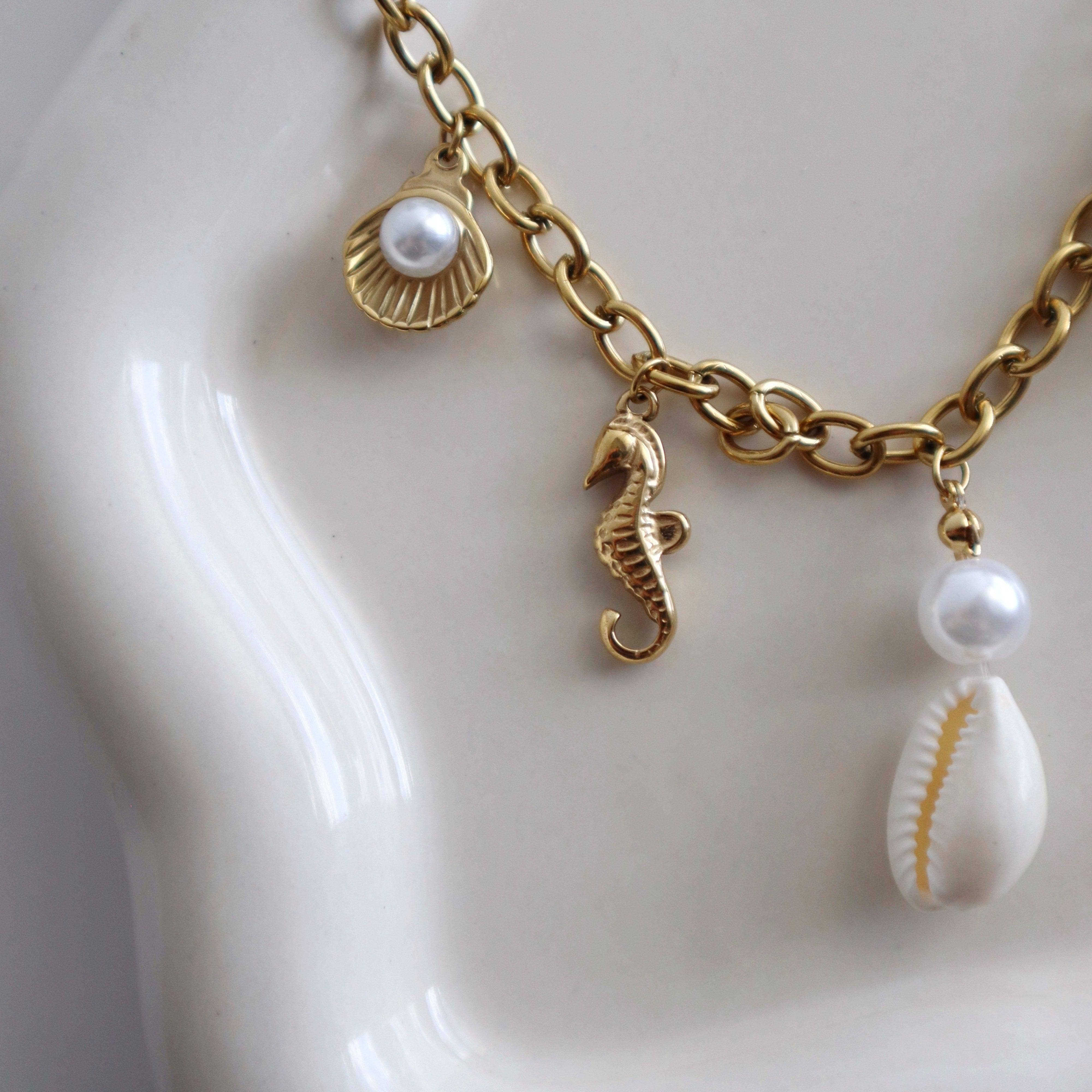 Coastal Beach Charm Necklace