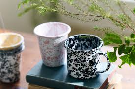 Splatter Enamelwear 12oz Mug - Black