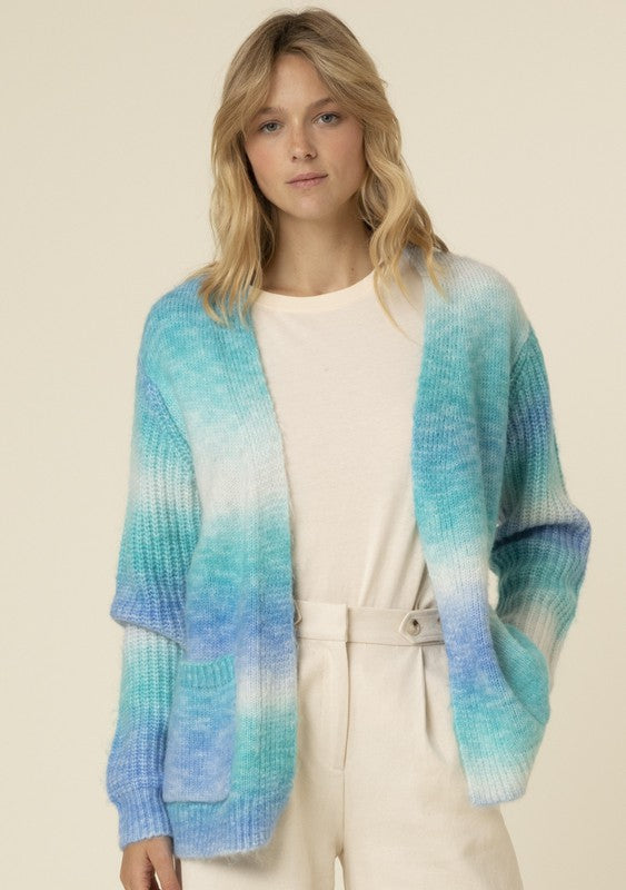 Blue Tie Cardigan