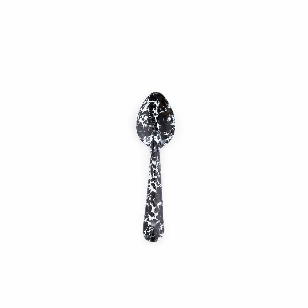 Splatter Enamelware Small Spoon - Black