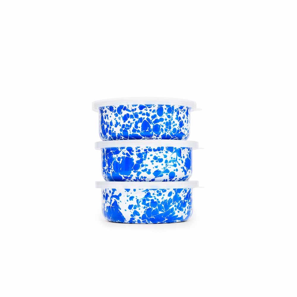 Splatter Enamelware Blue // ONE BOWL 