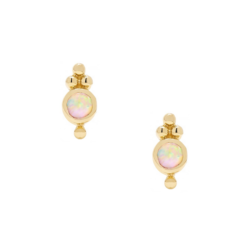 Leigh Trinity Stack Studs - Opal
