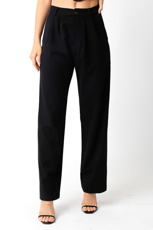 Black Basic Trousers