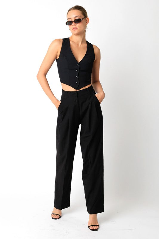 Black Basic Trousers