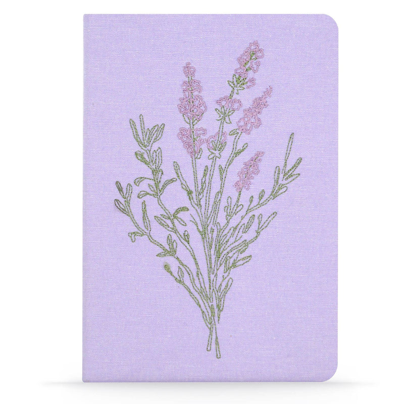 Lavender Bunch Vegan Embroidered Journal