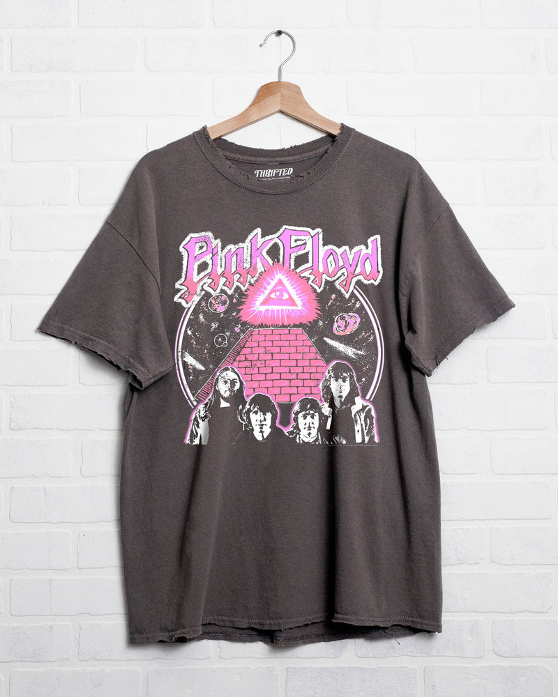 LivyLu - Pink Floyd Seeing Eye Charcoal Thrifted Licensed Graphic Tee