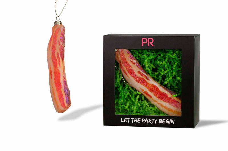 Party Rock | Bacon Glass Ornament