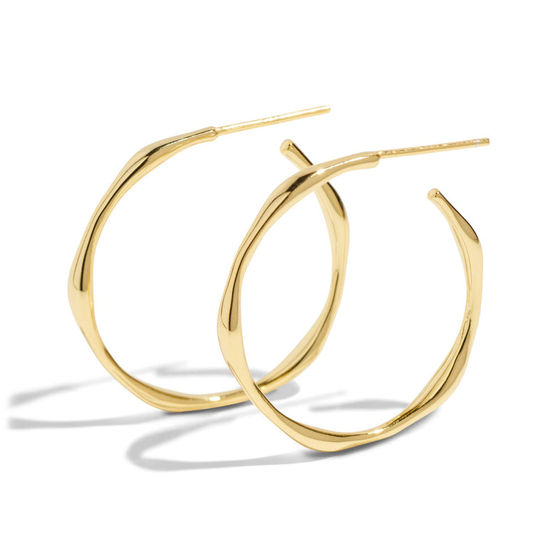 The Coco Hoop Earrings - 18k gold plated