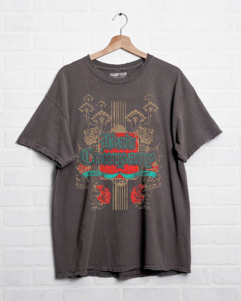 Bad Company Earls Court Charcoal Thrifted Graphic Tee