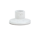 White Speckle Ceramic Candle Holder