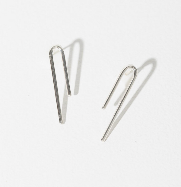 Loop Stud Earrings | Sterling