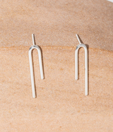 Loop Stud Earrings | Sterling