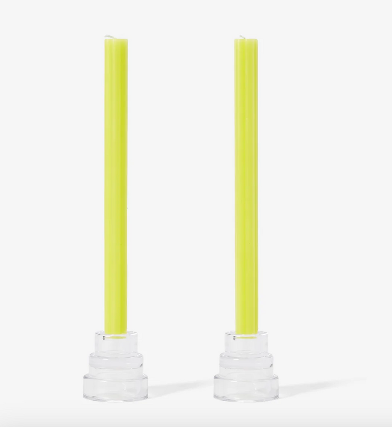 Dusen Taper Candles Yellow