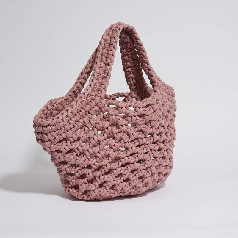 “Ingrid” Basket Bag dusty pink
