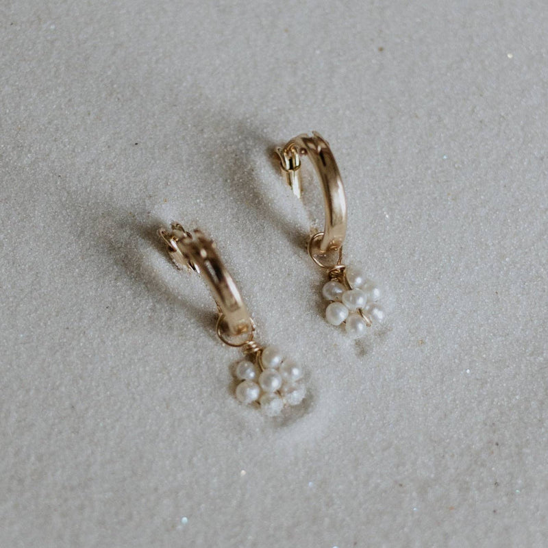 Gold Daisy Convertible Earrings