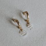 Silver Daisy Convertible Earrings