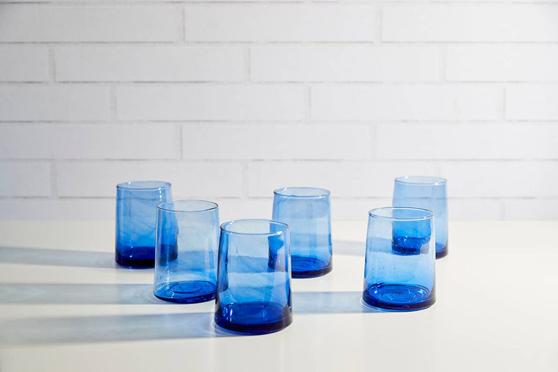 Verve Culture - Moroccan Cone Glassware Small - Blue