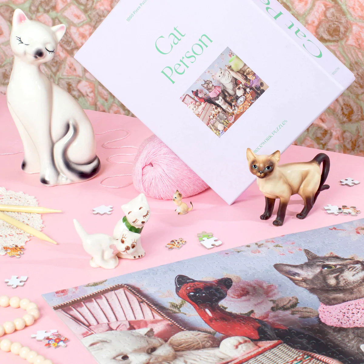 Piecework Puzzles ✨ Cat Person 1000 Piece Puzzle 